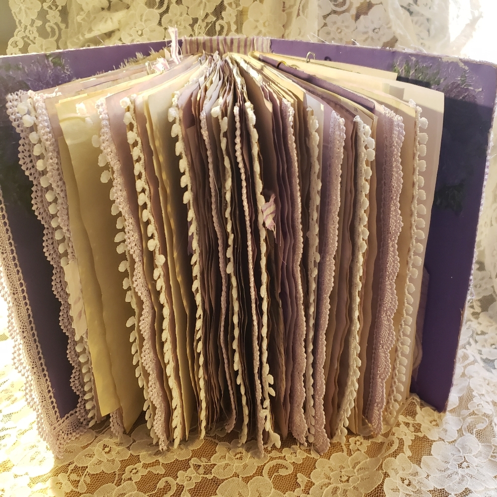 Junk journal. purple theme - Picture 3 of 12